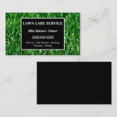 Modern Professional Lawn Care Gardener Services Bu Visitenkarte (Vorne/Hinten)