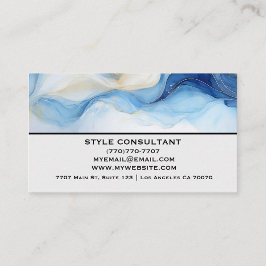 Modern Professional Minimalist Executive Generic B Visitenkarte (Rückseite)