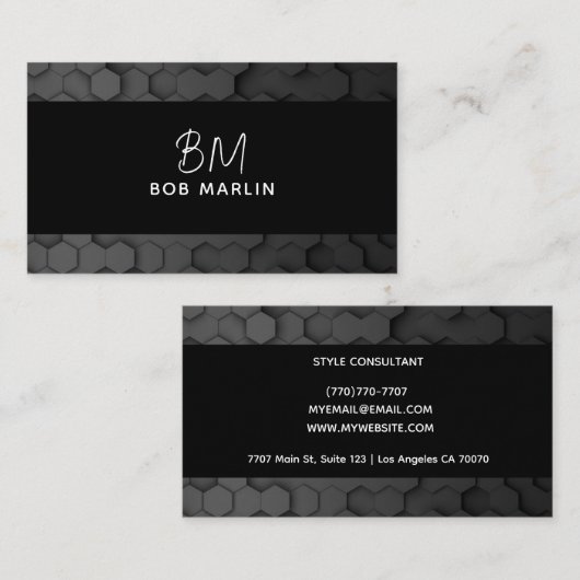 Modern Professional Minimalist Executive Generic B Visitenkarte (Vorne/Hinten)