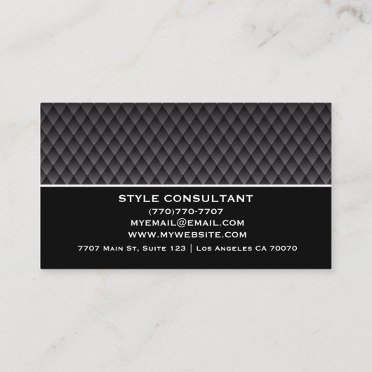 Modern Professional Minimalist Executive Generic B Visitenkarte (Rückseite)