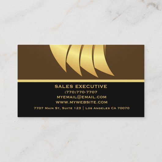 Modern Professional Minimalist Executive Generic B Visitenkarte (Rückseite)