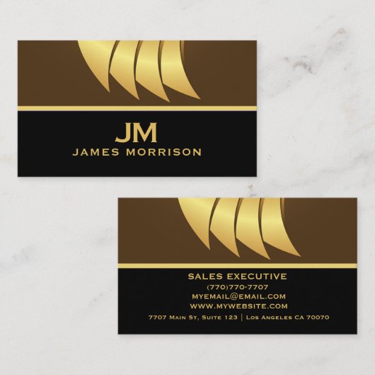 Modern Professional Minimalist Executive Generic B Visitenkarte (Vorne/Hinten)