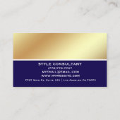 Modern Professional Minimalist Executive Generic B Visitenkarte (Rückseite)