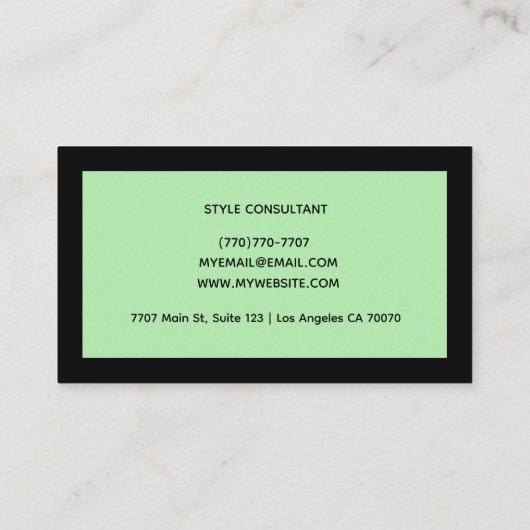 Modern Professional Minimalist Executive Generic Visitenkarte (Rückseite)