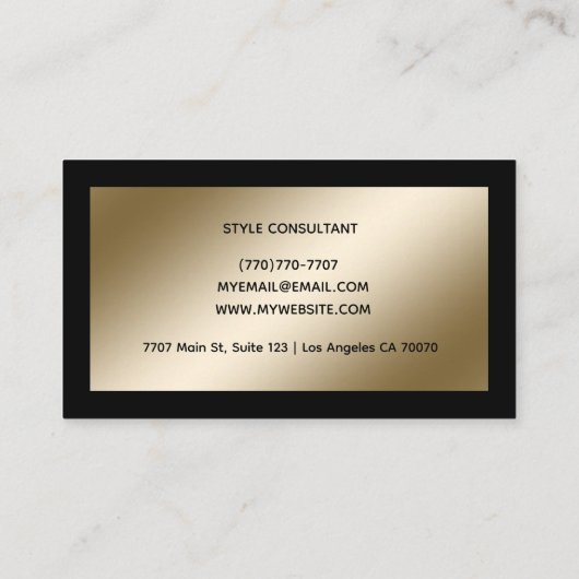 Modern Professional Minimalist Executive Generic Visitenkarte (Rückseite)