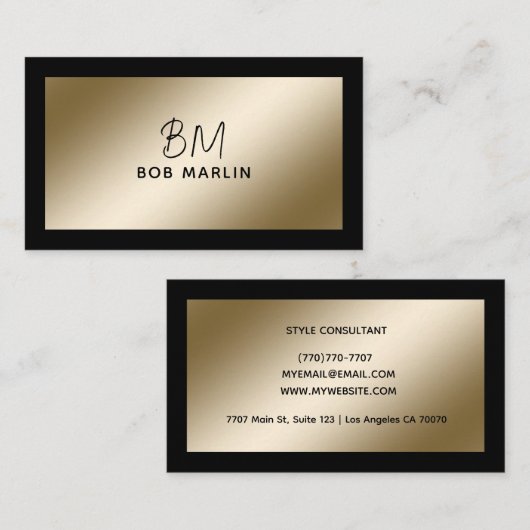 Modern Professional Minimalist Executive Generic Visitenkarte (Vorne/Hinten)