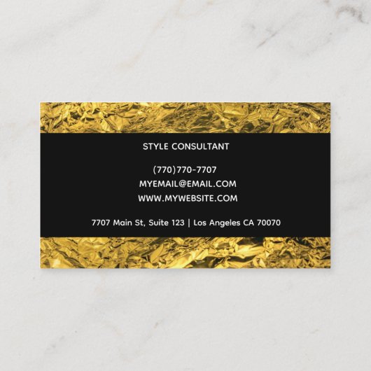 Modern Professional Minimalist Executive Generic Visitenkarte (Rückseite)