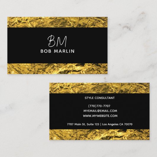 Modern Professional Minimalist Executive Generic Visitenkarte (Vorne/Hinten)