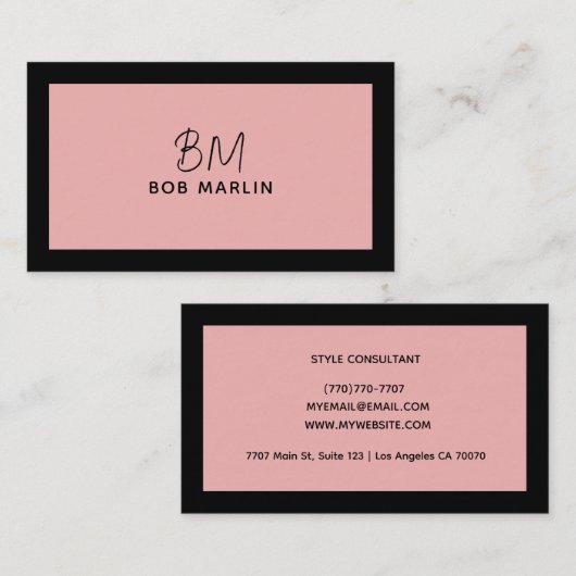 Modern Professional Minimalist Executive Generic Visitenkarte (Vorne/Hinten)