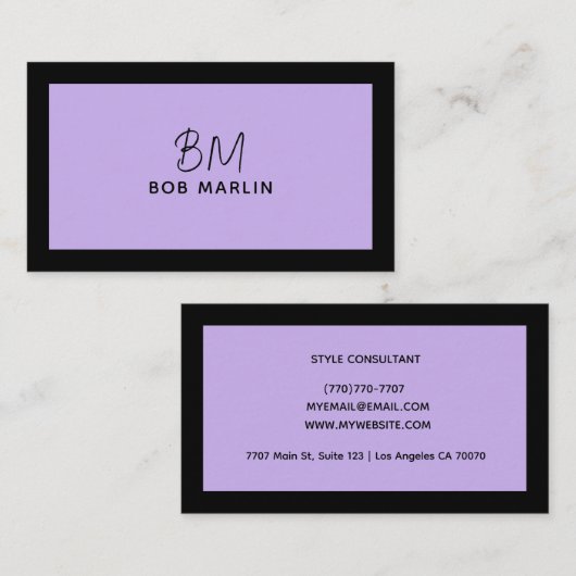 Modern Professional Minimalist Executive Generic Visitenkarte (Vorne/Hinten)