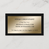 Modern Professional Minimalist Executive Generic Visitenkarte (Rückseite)