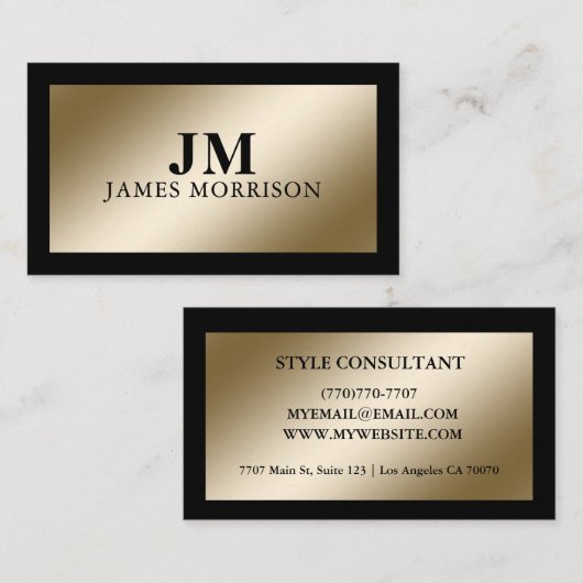 Modern Professional Minimalist Executive Generic Visitenkarte (Vorne/Hinten)