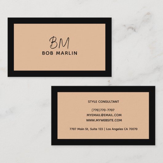 Modern Professional Minimalist Executive Generic Visitenkarte (Vorne/Hinten)