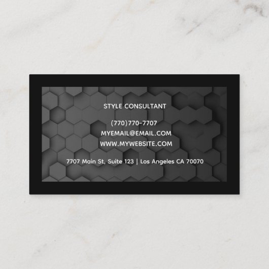 Modern Professional Minimalist Executive Generic Visitenkarte (Rückseite)