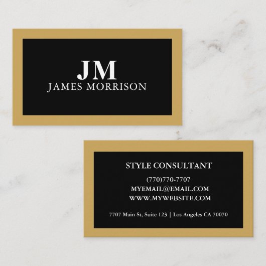 Modern Professional Minimalist Executive Generic Visitenkarte (Vorne/Hinten)