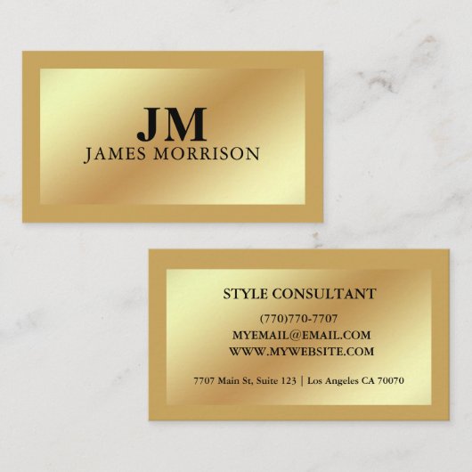 Modern Professional Minimalist Executive Generic Visitenkarte (Vorne/Hinten)