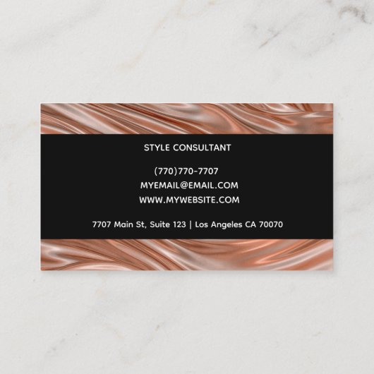 Modern Professional Minimalist Executive Generic Visitenkarte (Rückseite)