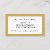 Modern Professional Minimalist Executive Generic Visitenkarte (Rückseite)