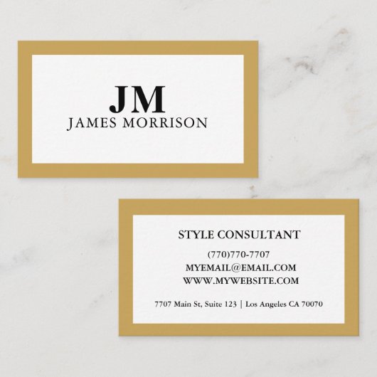 Modern Professional Minimalist Executive Generic Visitenkarte (Vorne/Hinten)