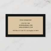 Modern Professional Minimalist Executive Generic Visitenkarte (Rückseite)