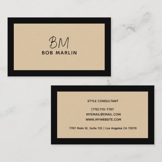 Modern Professional Minimalist Executive Generic Visitenkarte (Vorne/Hinten)