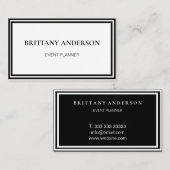 Modern Professional Minimalist Luxury Visitenkarte (Vorne/Hinten)