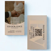 Modern Professional Minimalist Monogrammed Logo Visitenkarte