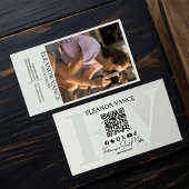 Modern Professional Minimalist Monogrammed Logo Visitenkarte