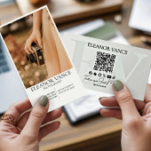 Modern Professional Minimalist Monogrammed Logo Visitenkarte