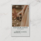 Modern Professional Minimalist Monogrammed Logo Visitenkarte (Vorderseite)