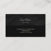 Modern Professional Minimalist Real Estate Visitenkarte (Rückseite)