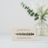 Modern professional notary public Business Card Visitenkarte (Stehend Vorderseite)