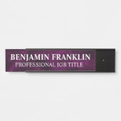 Modern Professional Office Door Sign Türschild (Vorderseite )