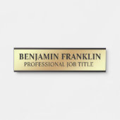 Modern Professional Office Door Sign Türschild (Vorderseite )