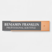 Modern Professional Office Door Sign Türschild (Vorderseite )