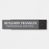 Modern Professional Office Door Sign Türschild (Vorderseite )