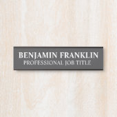 Modern Professional Office Door Sign Türschild (Vorderseite )