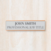 Modern Professional Office Door Sign Türschild (Vorderseite )