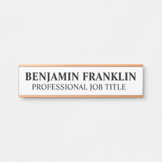 Modern Professional Office Door Sign Türschild