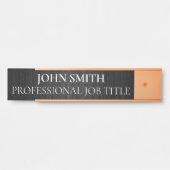 Modern Professional Office Door Sign Türschild (Vorderseite )