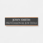 Modern Professional Office Door Sign Türschild (Vorderseite )