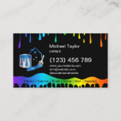 Modern Professional Painting Service Decoration Visitenkarte (Rückseite)