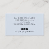 Modern Professional Photo Monogram Business Card Visitenkarte (Rückseite)