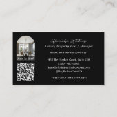 Modern Professional Photo Rental Property Logo Visitenkarte (Rückseite)