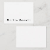 Modern Professional PlainCustom Own Name Begleitkarte (Vorne/Hinten)