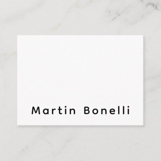 Modern Professional PlainCustom Own Name Begleitkarte (Vorderseite)