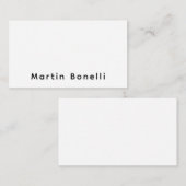 Modern Professional PlainCustom Own Name Begleitkarte (Vorne/Hinten)