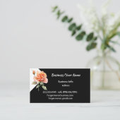 Modern Professional Rose Garden Flower Visitenkarte (Stehend Vorderseite)