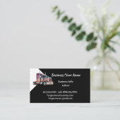 Modern Professional Semi Truck Transport Visitenkarte (Stehend Vorderseite)