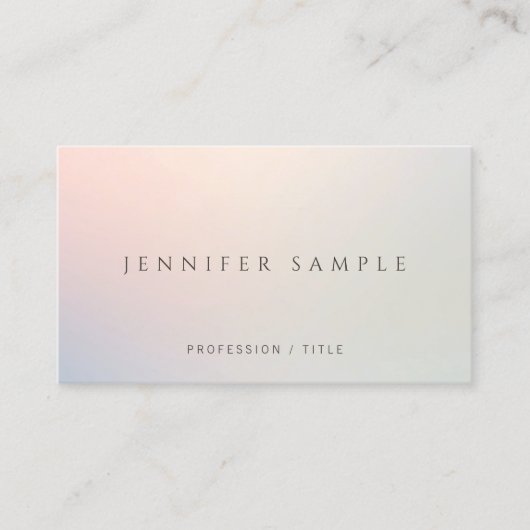 Modern Professional Simple Template Elegant Visitenkarte (Vorderseite)